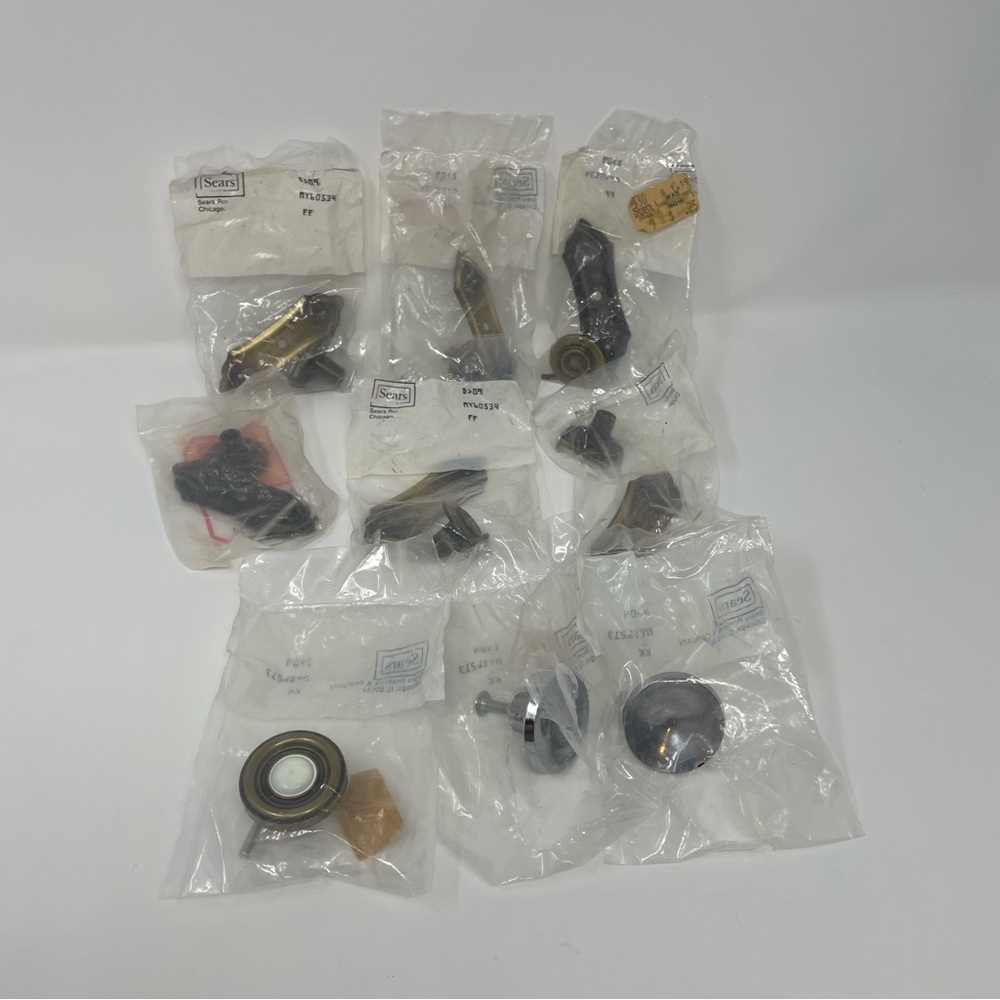 Vintage Lot of 9 Sears Drawer Knob Pulls